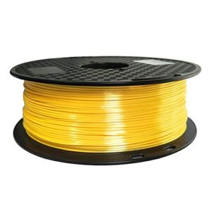 Silk Yellow PLA Filament 1.75mm 3D Printer Silky Shiny Shine Bright Yellow 1kg Spool Silk Feeling Printing Materials