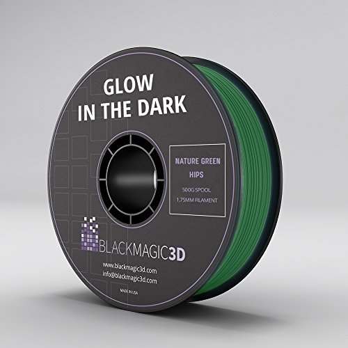 1.75 Mm Black Magic 3D Glow In The Dark Nature Green HIPS Filament ...