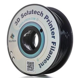 3D Solutech Real Black 3D Printer PLA Filament 1.75MM Filament, Dimensional Accuracy +/- 0.03 mm, 2.2 LBS (1.0KG) - PLA175RBLK