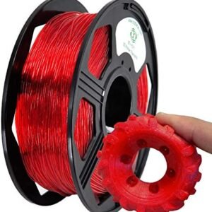 YOYI TPU 3D Printer Filament,Flexible Filament 1.75mm,100% Virgin Raw Material,0.8KG Spool,Dimensional Accuracy +/- 0.03 mm (Red)
