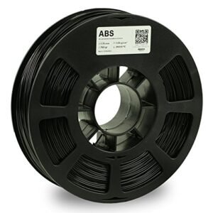KODAK ABS Filament 1.75mm for 3D Printer, Black, Dimensional Accuracy +/- 0.03mm, 750g Spool (1.7lbs), ABS Filament 1.75 Used as 3D Printer Filament to Refill Most FDM Printers