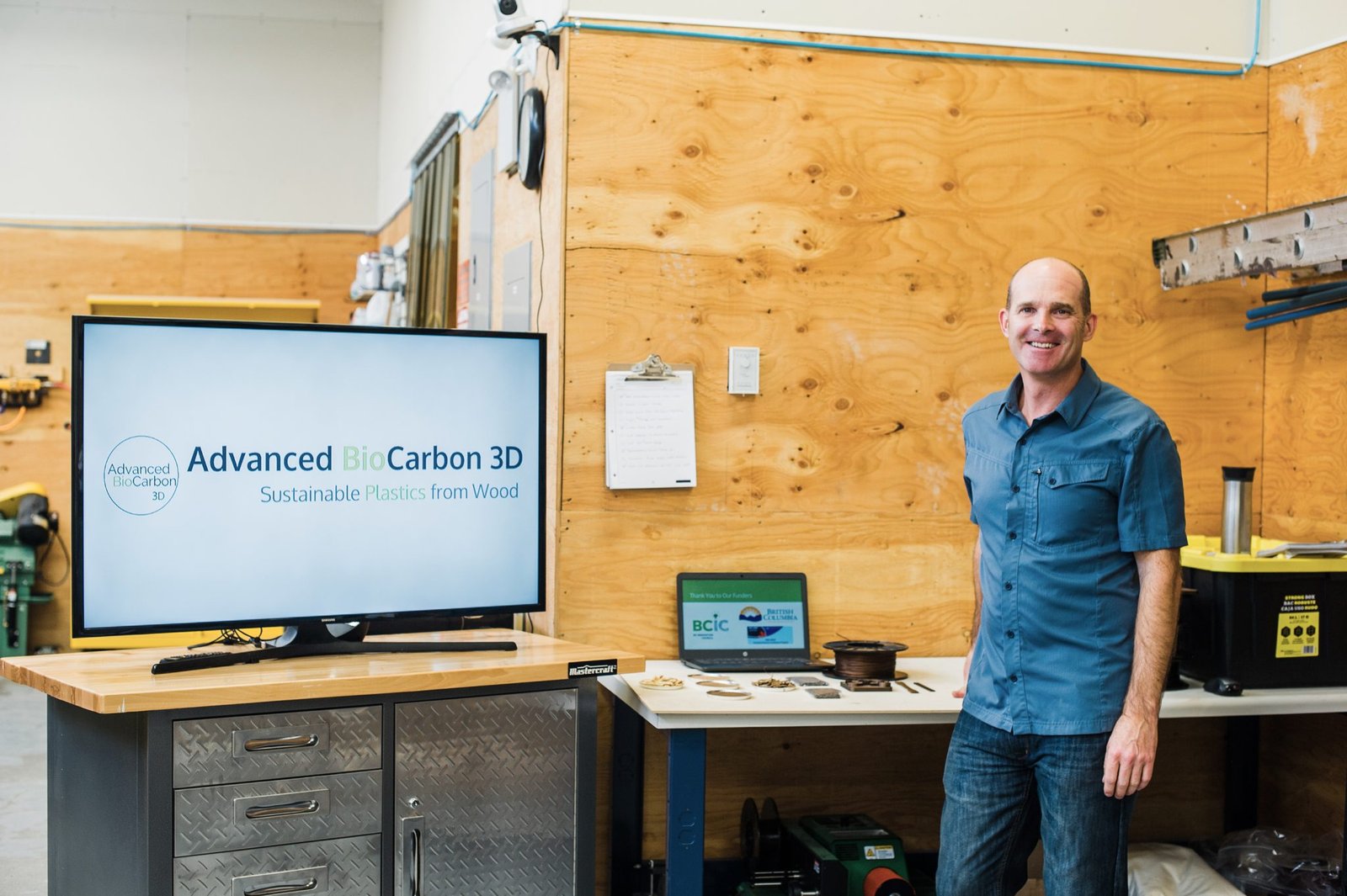 Darrel Fry, CEO of ABC3D, at the MIDAS Fab Lab. Image via MIDAS Fab Lab / Tracy Connery