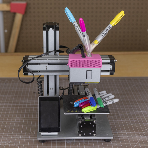 3D Printed Sharpie Mount Adds a Pop of Color to White Filament - 3DPrint.com