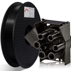 RepRapper PA12-CF 3D Printing Filament, Nylon Filament 1.75mm, 500g Nylon Carbon Fiber Filament, Black No Warping & Moisture Free 3D Printer Filament for 3D Printer
